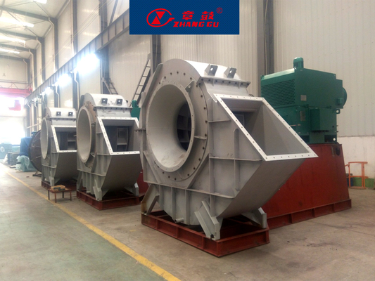 Stabilna wydajność Centrifugal Industrial Fan Cast Iron Modular Design poniżej 600°C