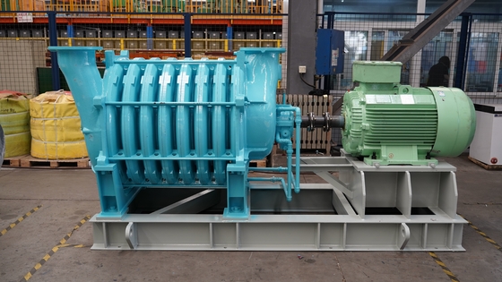 HT250 Shell Multistage Centrifugal Air Blower Airfoil Return Flow Blade osiąga wysokie ciśnienie statyczne