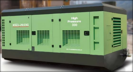 Głęboko wiercony śrubowy kompresor powietrza 1.7-3.5MPa 18-43m³/min do wierceń geotermalnych