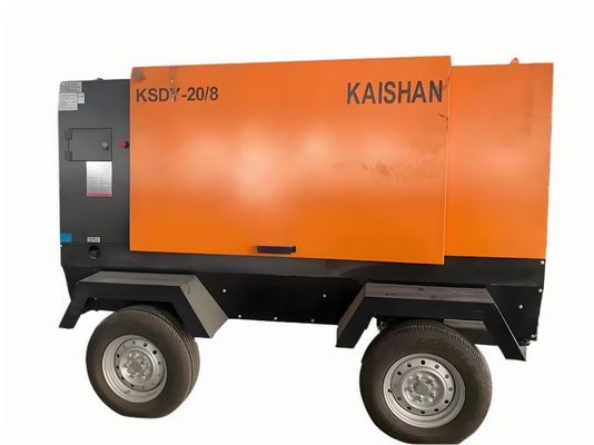 Niskoemisyjny mobilny kompresor powietrza do ciężkich zastosowań przemysłowych