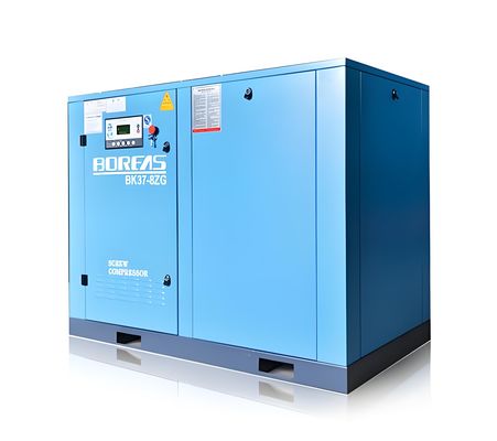Micro oil screw air compressor with automatic adjustment of exhaust volume